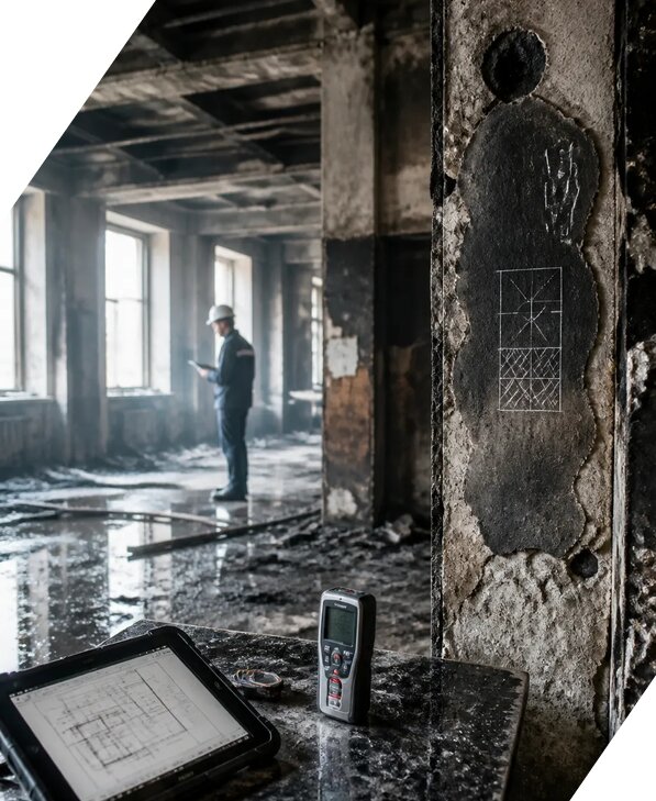 Обследование зданий после пожара в Людинове от 15267 р. | ЭкспертизаРоссия