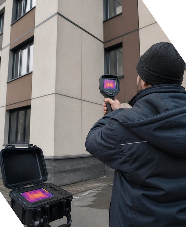 Тепловизионное обследование зданий и сооружений в Людинове